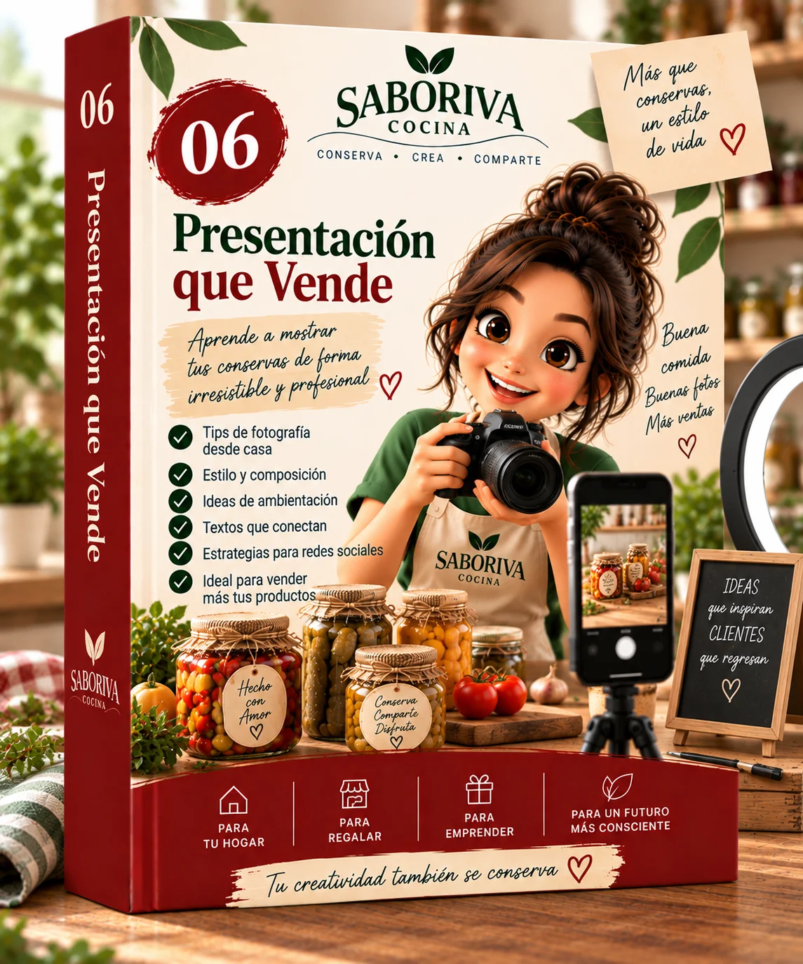 Presentación que Vende — recurso digital de Saboriva Cocina